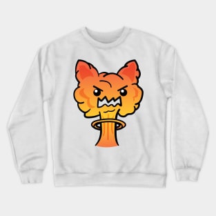 Angry Cat Explosion Catastrophe Crewneck Sweatshirt